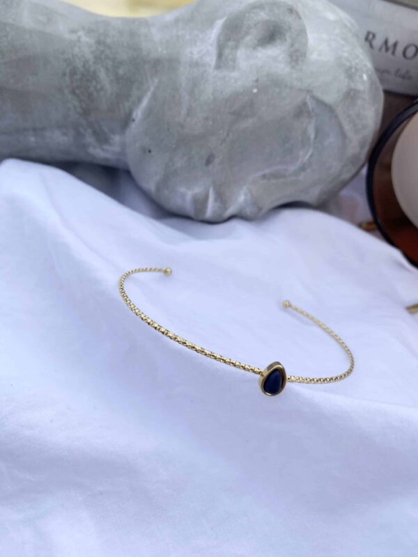 Bangle With Blue Black Tears