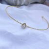 Bangle with white water drop stone