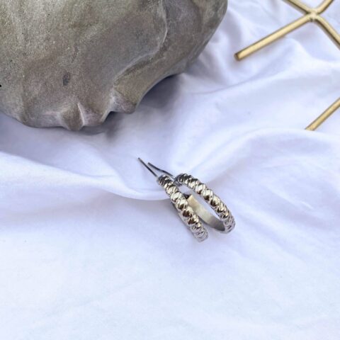 Groovy Stainless Silver Hoops