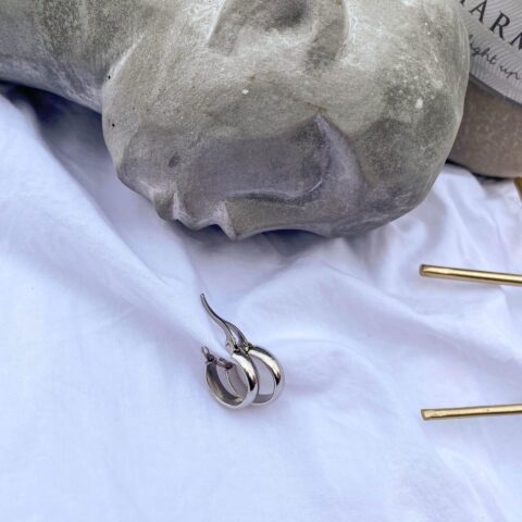 Small Silver Hoops
