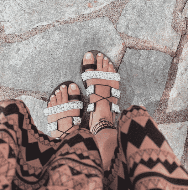 Gladiator Sandals With Stones