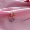 Zircon Drop Earring 6 Κρίκοι με σταγόνα ζιργκόν