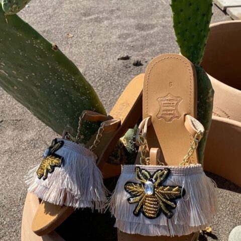 Leather Sandals (Bee)