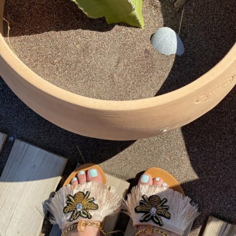 Leather Sandals (Bee)