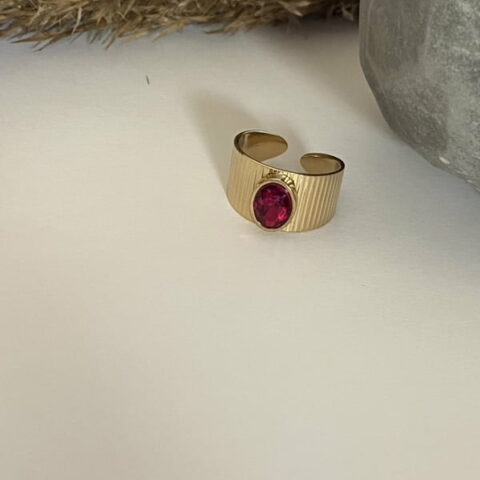 Zircon ring( magenta)