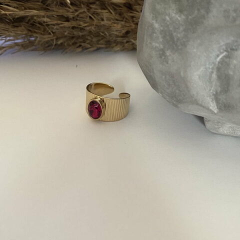 Zircon ring( magenta)