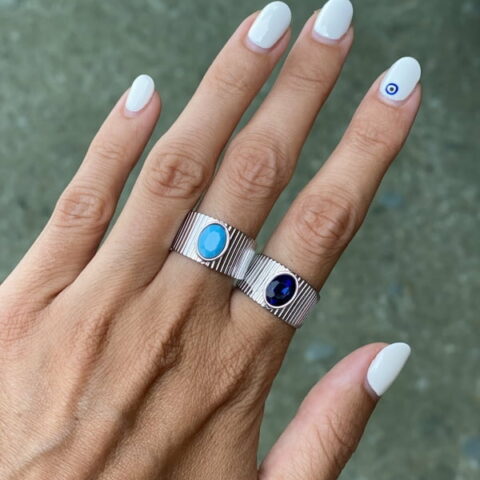 Zircon Ring (Blue Light)