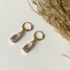 Drop Earring Zircon (Pink)