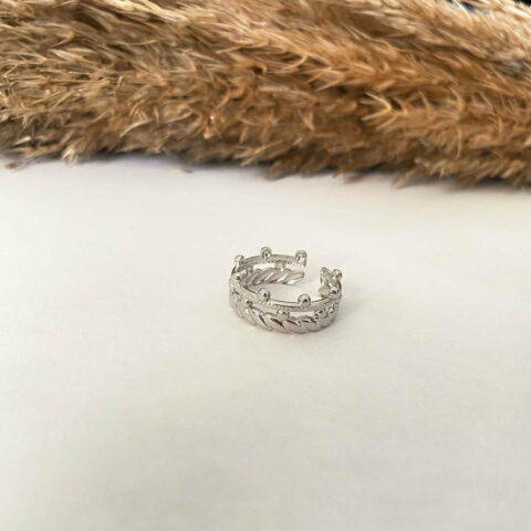 Double ring silver