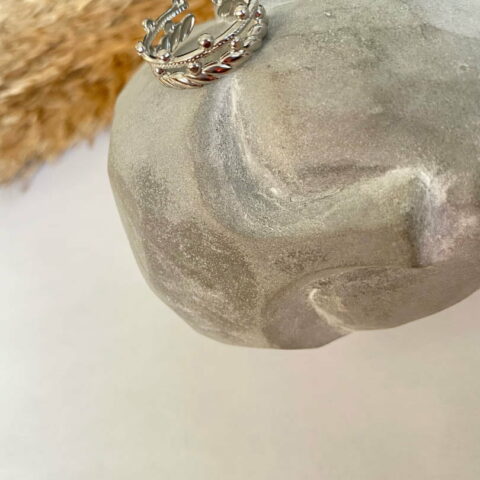 Double ring silver