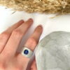 Zircon Ring (Blue-Circle)