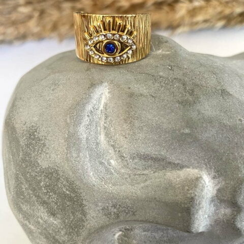 Zircon eye ring