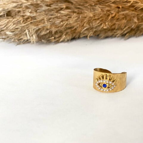 Zircon eye ring