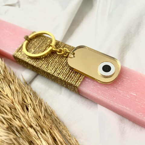 Easter candle with eye keychain