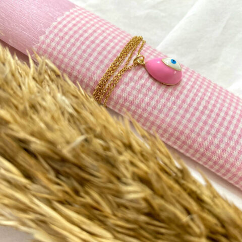 Easter candle with eye necklace 5