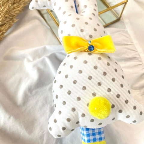 Easter candle with rabbit