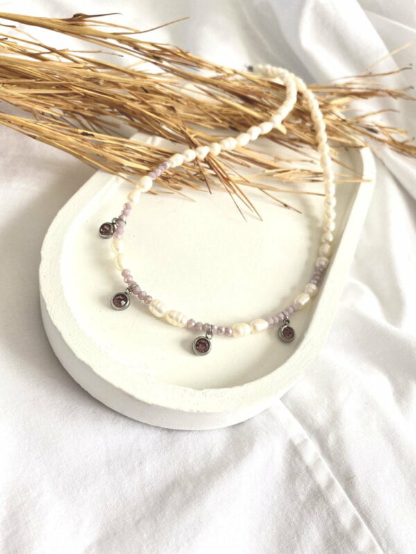 Lilac Zircon Necklace