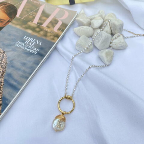 Rosario With White Zircon