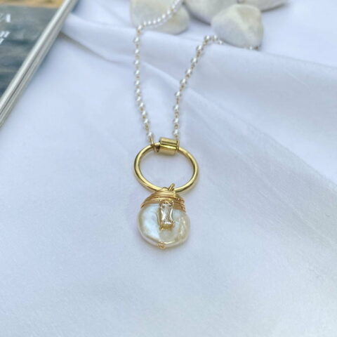 Rosario With White Zircon