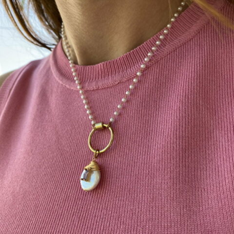 Rosario With White Zircon