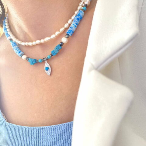 Turquoise Eye Necklace