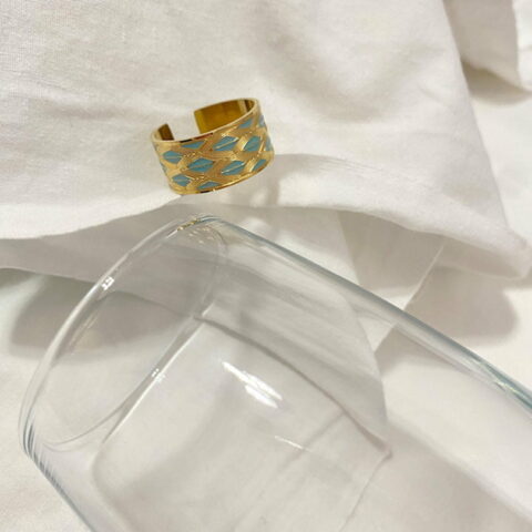 Grid Ring (Light Blue)