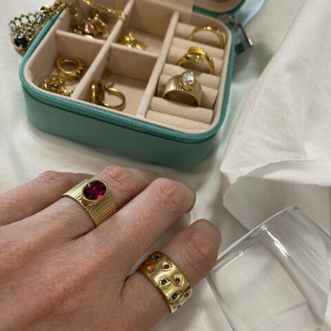 Multi Color Zircon Ring