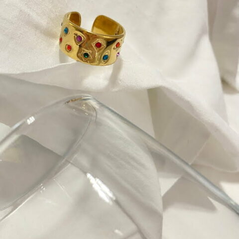 Multi Color Zircon Ring