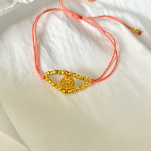 Bραχιόλι Ρόμβος Πορτοκαλί