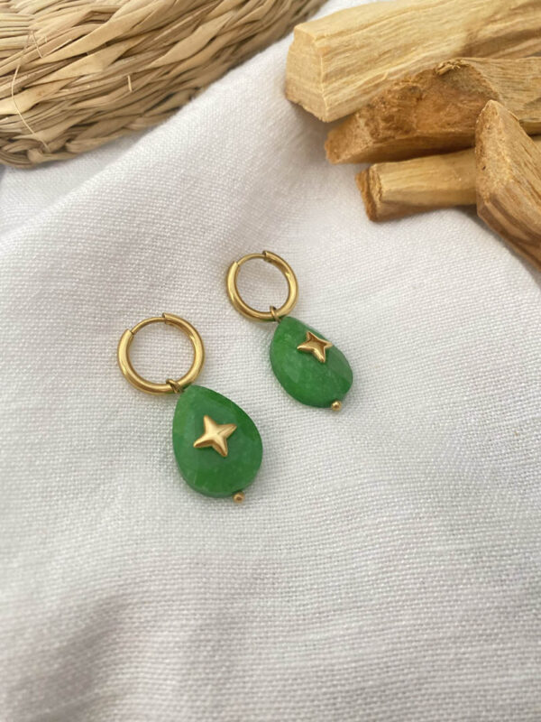 Green Sparkle Earrings