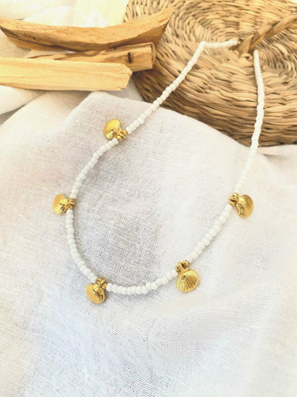 Necklace With Gold Seashell