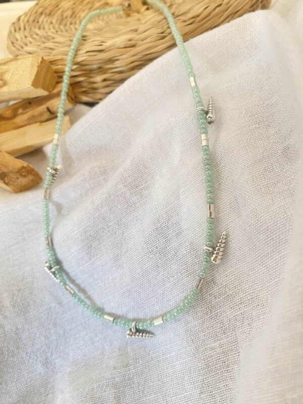 Necklace With Silver Seashells