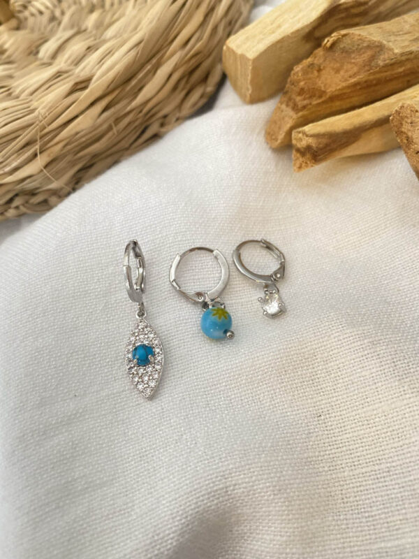 Triple Eye Earring
