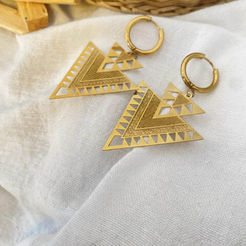 Σκουλαρίκια μπόχο τρίγωνα
