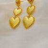 Τriple Heart Earrings