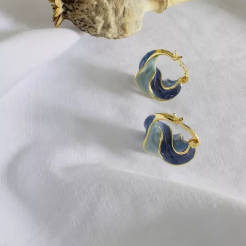 Wave earrings