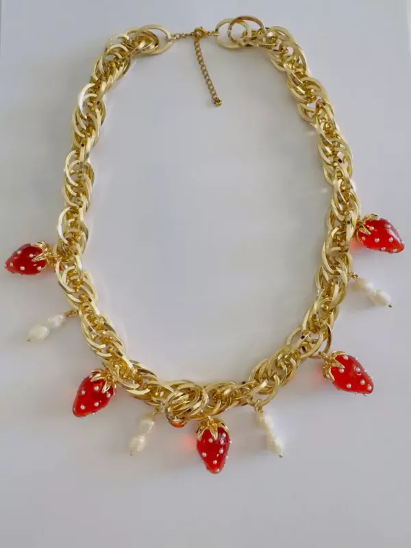Strawberry necklace