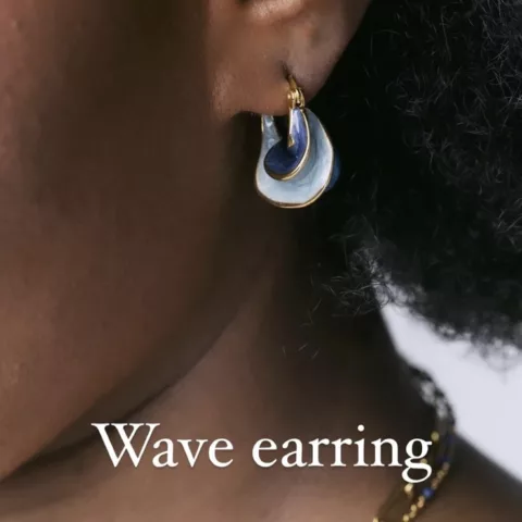 Wave earrings