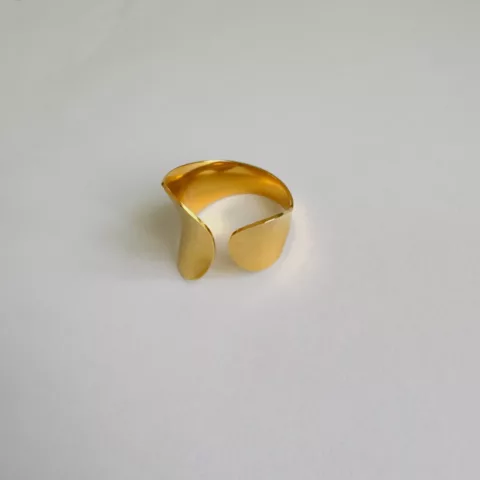 αχτυλίδι από ανοξείδωτο ατσάλι, ανοιχτού τύπου, προσαρμόσιμο.