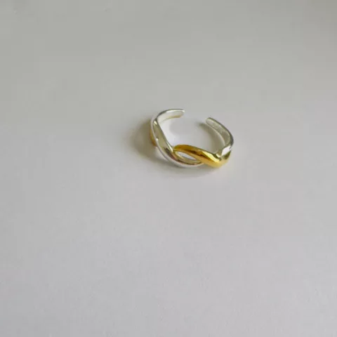 Δαχτυλίδι από ανοξείδωτο ατσάλι, ανοιχτού τύπου, προσαρμόσιμο.