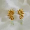 Mirage earring 6 Mirage earring made of stainless steel with semi-precious stones