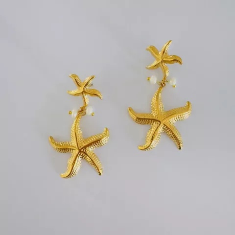 Echo earrings – 6 cm freshwater pearl earrings with hypoallergenic stainless steel clasp