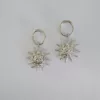 Willow Silver earrings 3 Willow Silver earrings – Silver-plated brass, 7.5 cm length, stud design